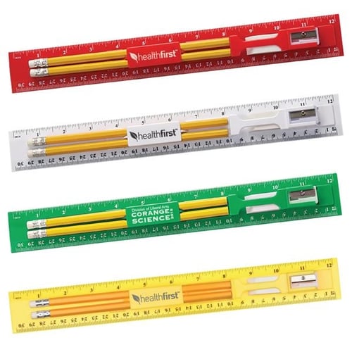 Pencil Ruler Eraser Sharpener Ballp