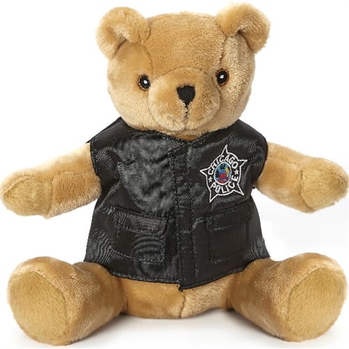Dollibu Police Officer Dress Up Set for Teddy Bear Plush Toy - Police Outfit for Stuffed Animals, Cute Set of Police Hat, Shirt, & Pants for Teddy