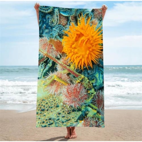 Sublimated Heavyweight Microfiber Beach Towel