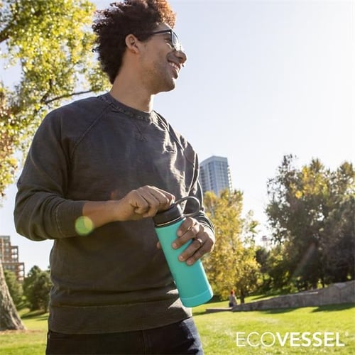 EcoVessel® Boulder Vacuum Insulated Water Bottle - 20 oz. (Min Qty 12)