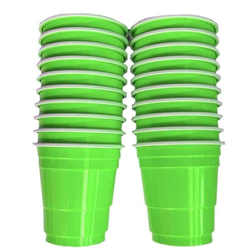 Lime Green Plastic Cups