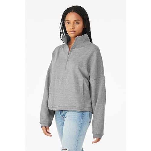Ladies' Sponge Fleece Half-Zip Pullover Sweatshirt | EverythingBranded USA