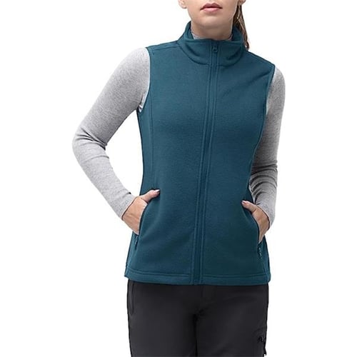 Women's Recycled Full Zip Fleece Vest W/ Wrinkle Resistance