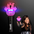 Happy Ghost Halloween Wand With Spinning Lights