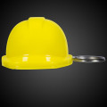 Yellow Plastic Construction Hat Bottle Opener Key Chain
