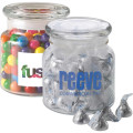 22 oz glass jar filled with personalized clear mint