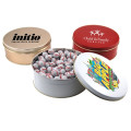 Chocolate Baseballs in a Round Tin with Lid-7.25" D