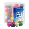 Gumballs in a Clear Acrylic Square Box