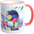 11 oz Color Handle Mug