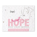 Breast Cancer Awareness Seed paper postcard