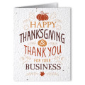 Thanksgiving Seed Paper Greeting Card