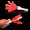 Red White & Red Hand Clapper