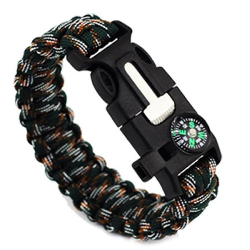 Paracord Survival Bracelet with Whistle And Fire Starter