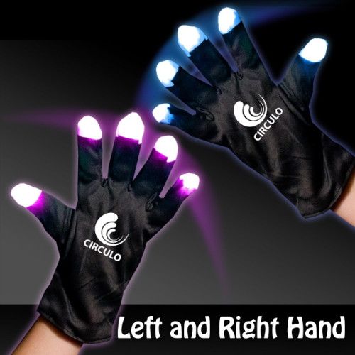 Light Up LED Glow Rave Gloves