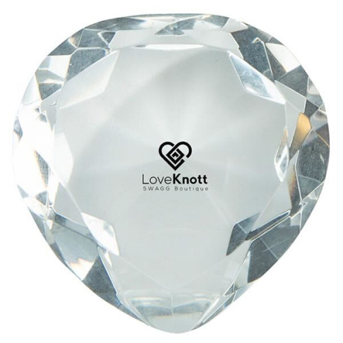 Crystal Heart Paperweights EverythingBranded USA