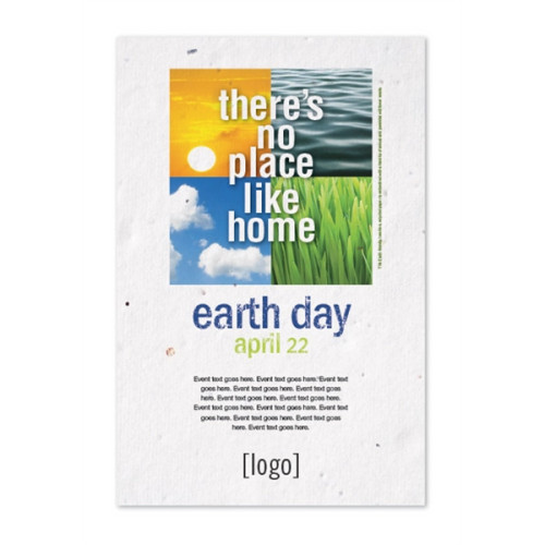 Earth Day Seed Paper Poster: 24 Stock Designs