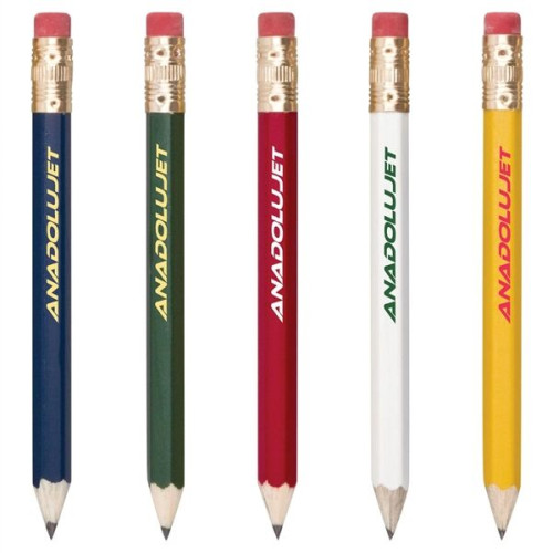 Hex Wooden Golf Pencil with Eraser EverythingBranded USA