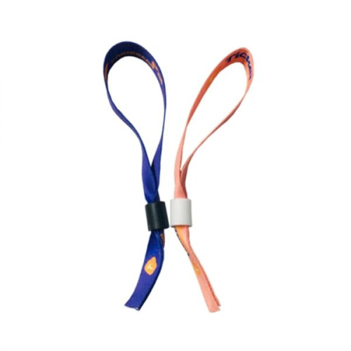1/2" Sublimated Ribbon Event Wristbands w/ Locking Bead