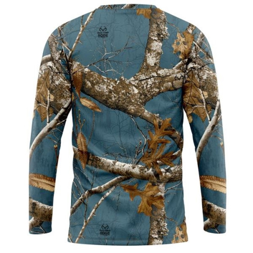 Promotional Customized TUFGear Realtree Men's Hunting Long Sleeve Camouflage T-Shirt