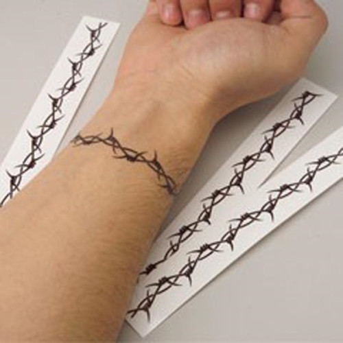 Burgundy Garden Chain Bracelet Tattoo | PAPERSELF Temporary Tattoos |  PAPERSELF