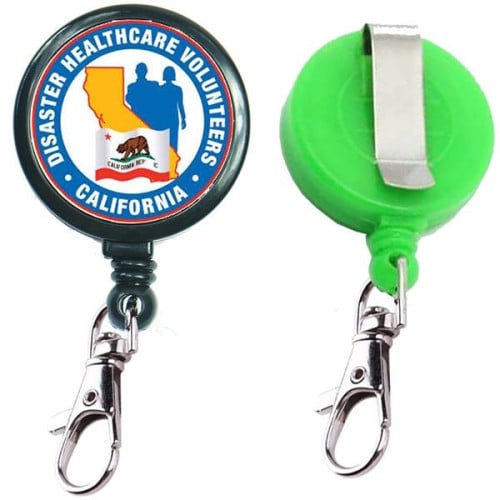 Large Retractable Badge Reels w/ Lobster Claw & Belt Clip