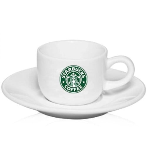 2.5 oz. Porcelain Coffee Cups with Saucer