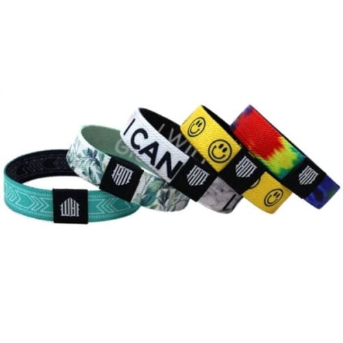 Custom elastic store bracelets