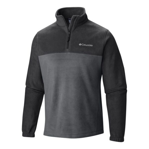 Columbia Men's Steens Mountain Half Zip Fleece Jacket Gray Size XX-Large