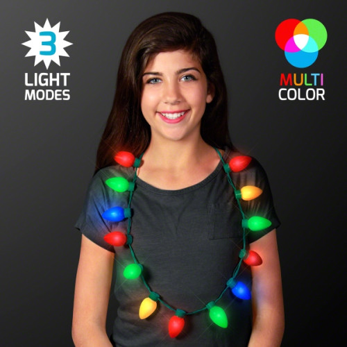 Promotional Jumbo Christmas Bulb Light Necklaces, Bulk Packaging |  Everything Promo