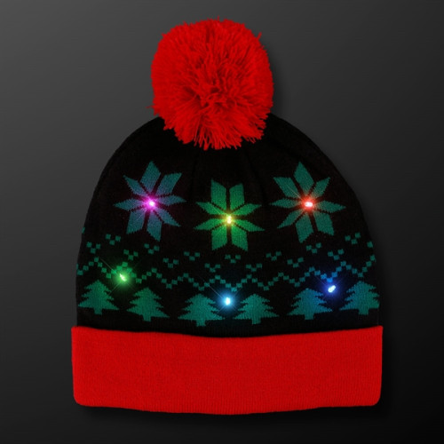 Light Up Christmas Beanie Hat