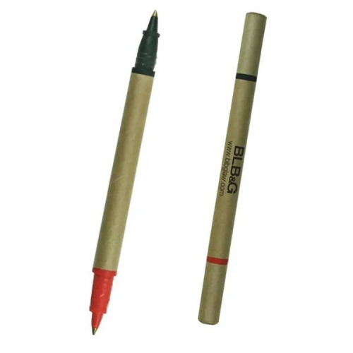 BioDegradable Two Color Cardboard Pen