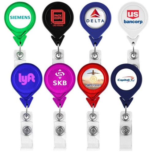 Promotional Customized Tear Drop Retractable Badge Holder