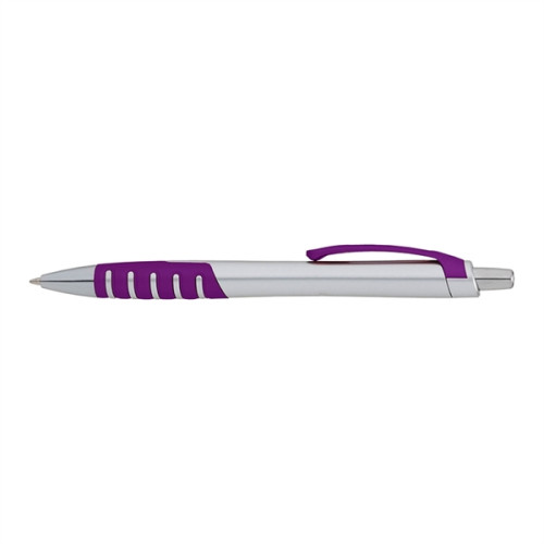 Apex Silver Plunge-Action Ballpoint Pen