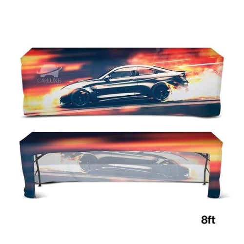 DisplaySplash 8' Fitted Open Back Table Cover