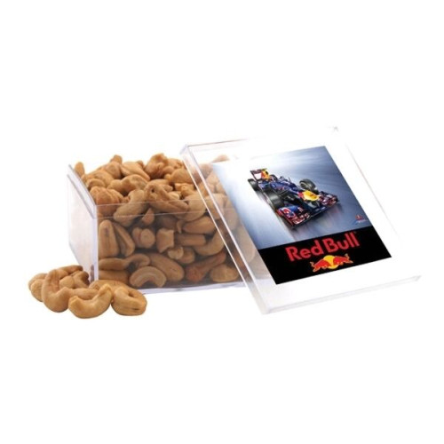 Cashews in a Clear Acrylic Large Box