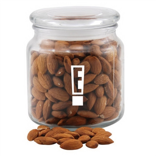 Almonds in a Glass Jar with Lid