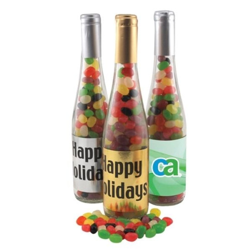11" Champagne Bottle with Jelly Beans Candy