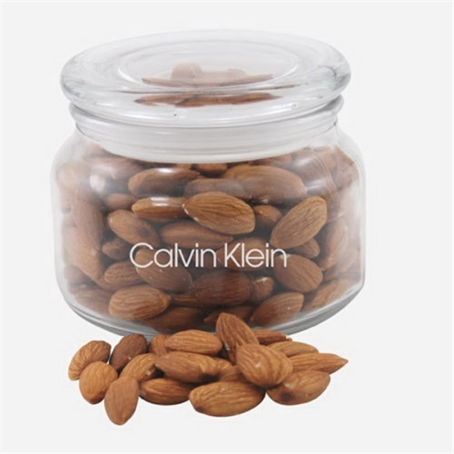 Almonds in a Glass Jar with Lid