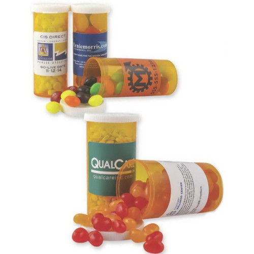 Promo Pill Bottle filled with Assorted Jelly Beans