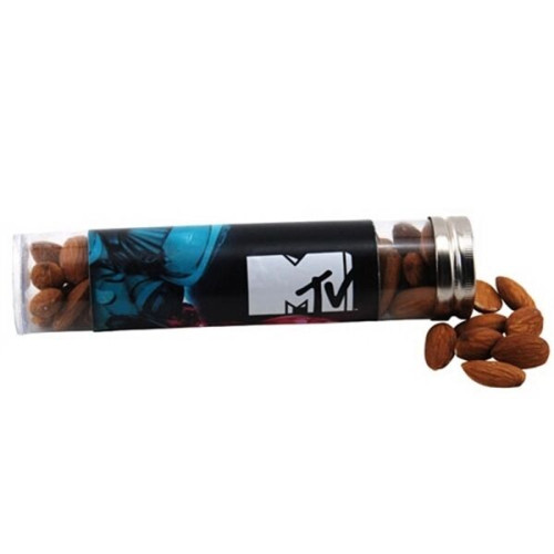 Almonds in a 6 " Plastic Tube with Metal Cap