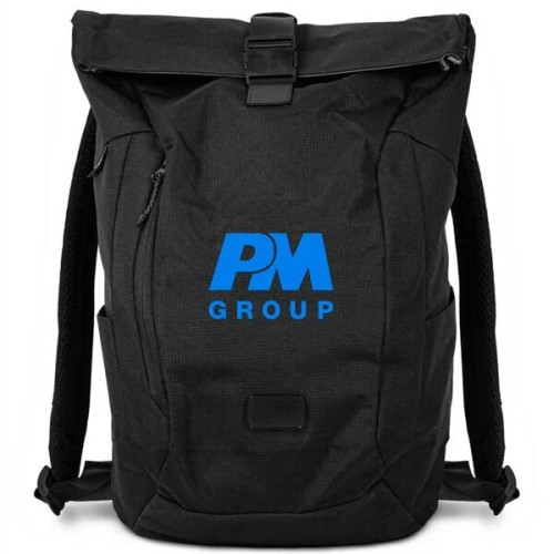 Waste2Gear Recycled Ocean Plastic Fabric Rollup Backpack ...