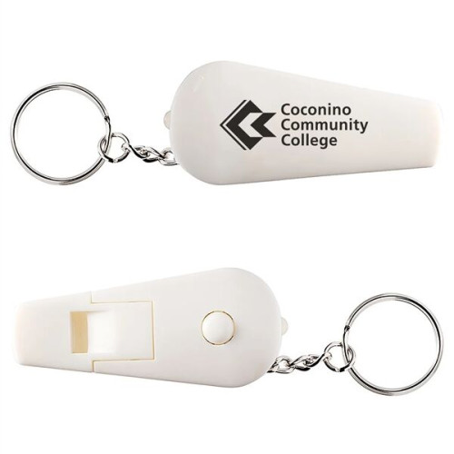 Flashlight Whistle Keychain EverythingBranded USA