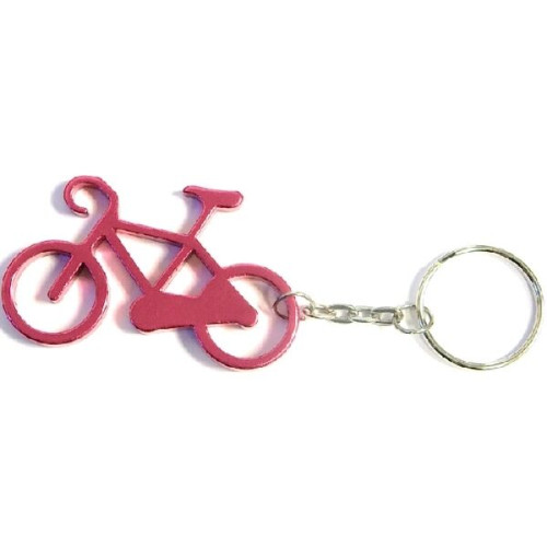 Bicycle shape bottle opener key chain EverythingBranded USA
