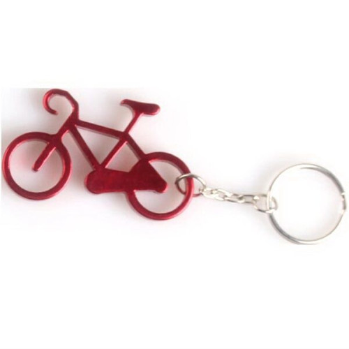 Bicycle shape bottle opener key chain EverythingBranded USA