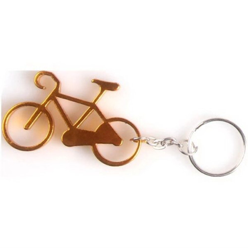 Bicycle shape bottle opener key chain EverythingBranded USA