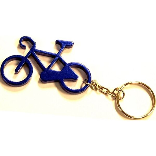 Bicycle shape bottle opener key chain EverythingBranded USA
