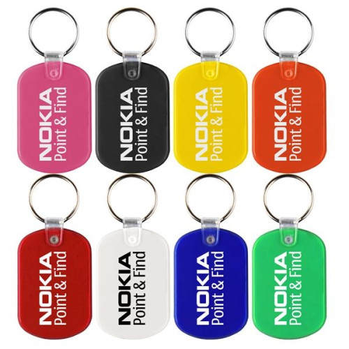 Plastic key ring with 