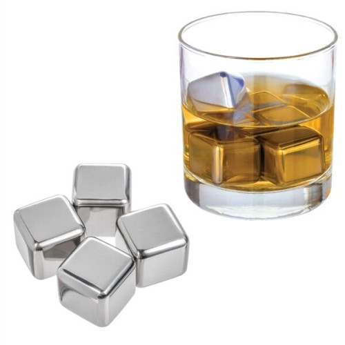 4 Pack Stainless Steel Whiskey Ice Cubes
