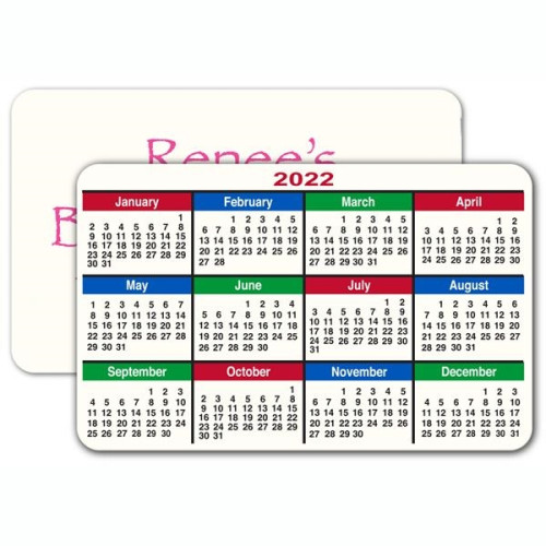 30 mil Plastic Credit Card Size Calendar | EverythingBranded USA