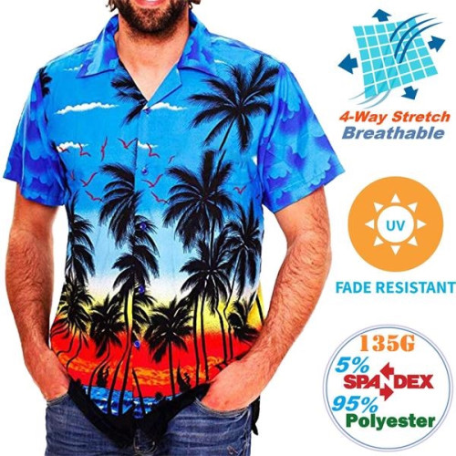 4 way stretch hawaiian shirt